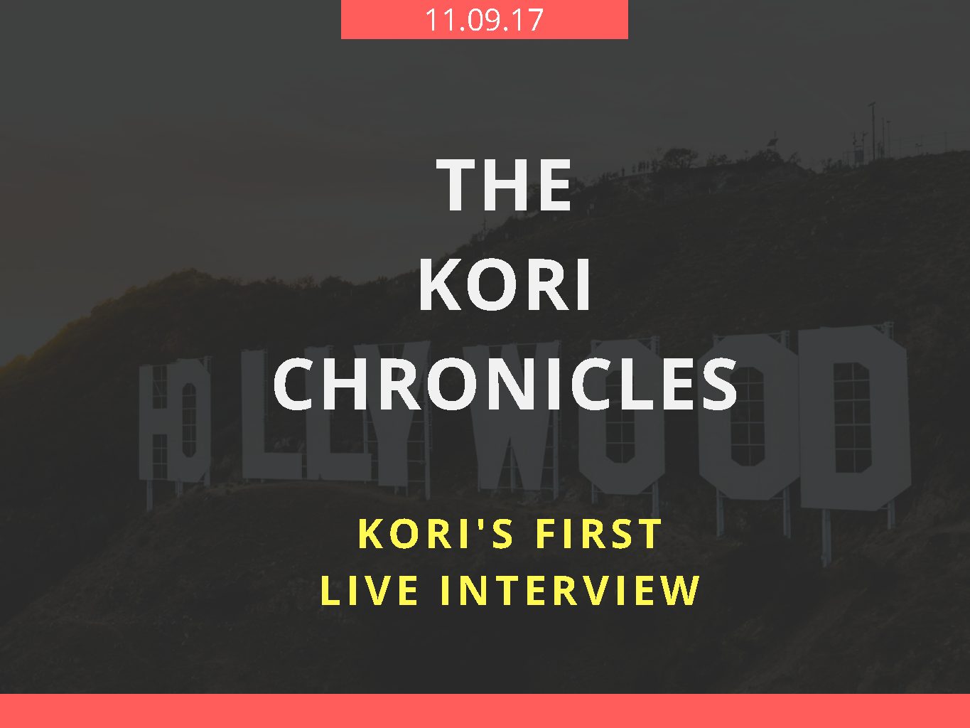 Kori’s First Live Interview